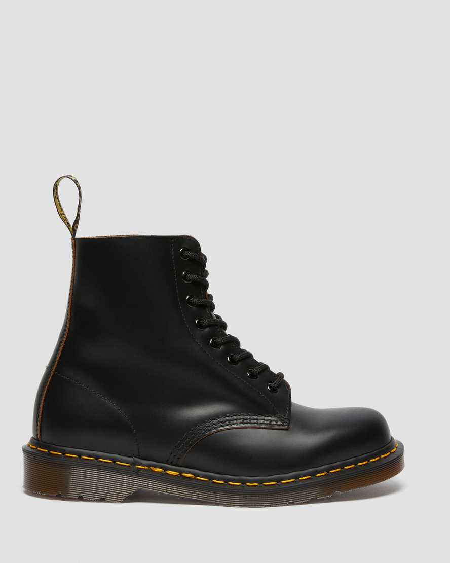 svarta dr martens 1460 vintage made in england herrstövlar med snörning