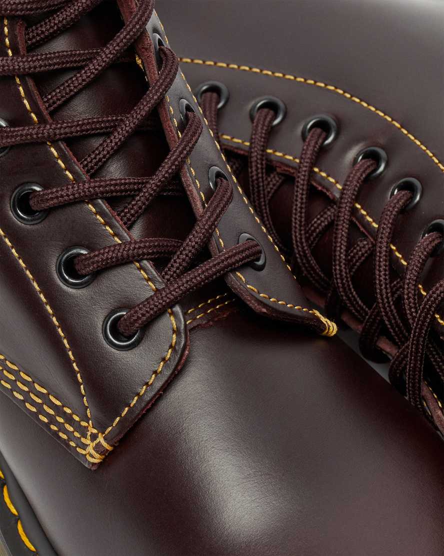 dr martens 1460 pascal atlas herrstövlar med snörning i vinröda