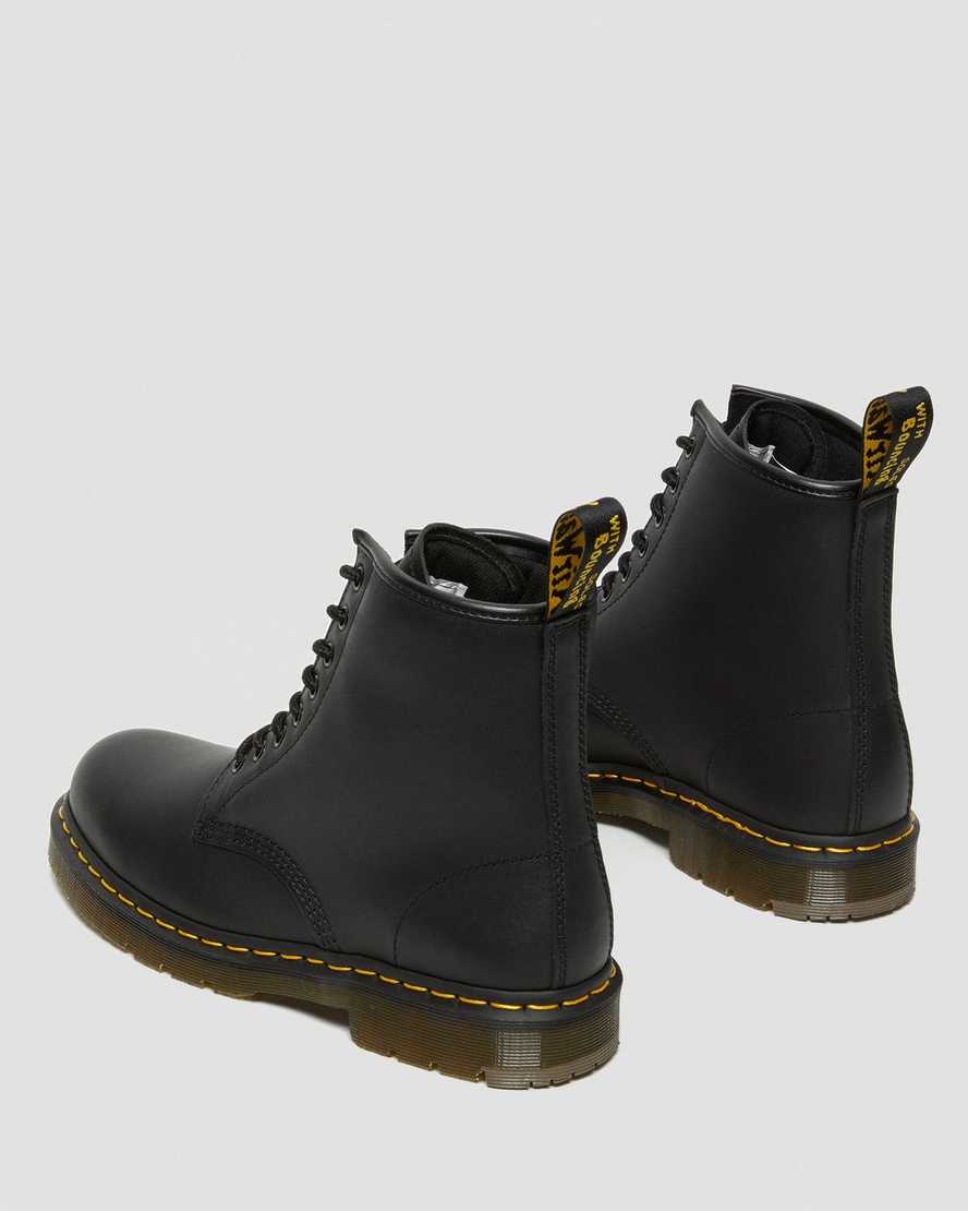 svarta dr martens 1460 halkfria herrstövlar med snörning