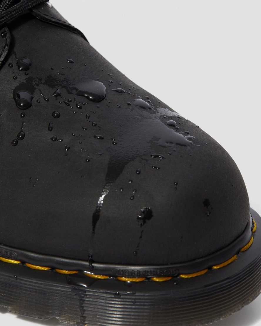 svarta dr martens 1460 vattentäta herrstövlar med snörning