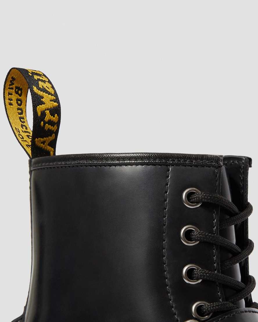 svarta dr martens 1460 harness herrstövlar med snörning