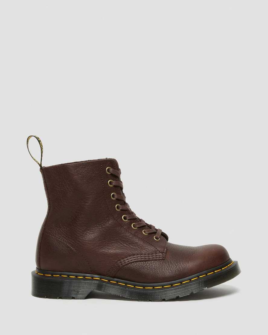bruna dr martens 1460 pascal ambassador herrstövlar med snörning