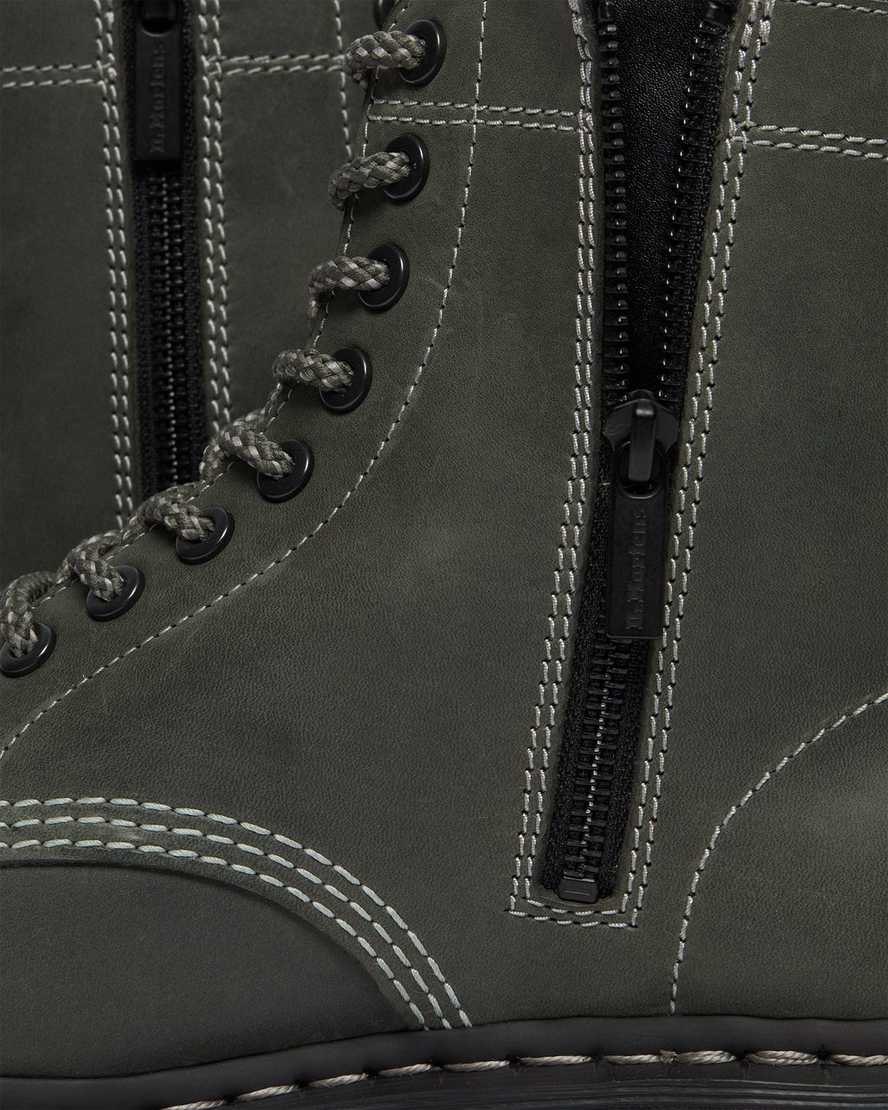 dr martens 1460 pascal zip herrstövlar med snörning olivgrön