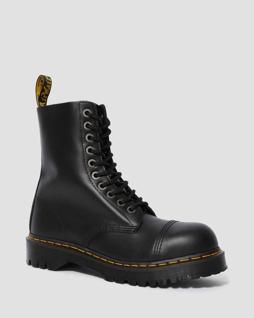 svarta dr martens 8761 bxb herrstövlar med halvhöga vadar