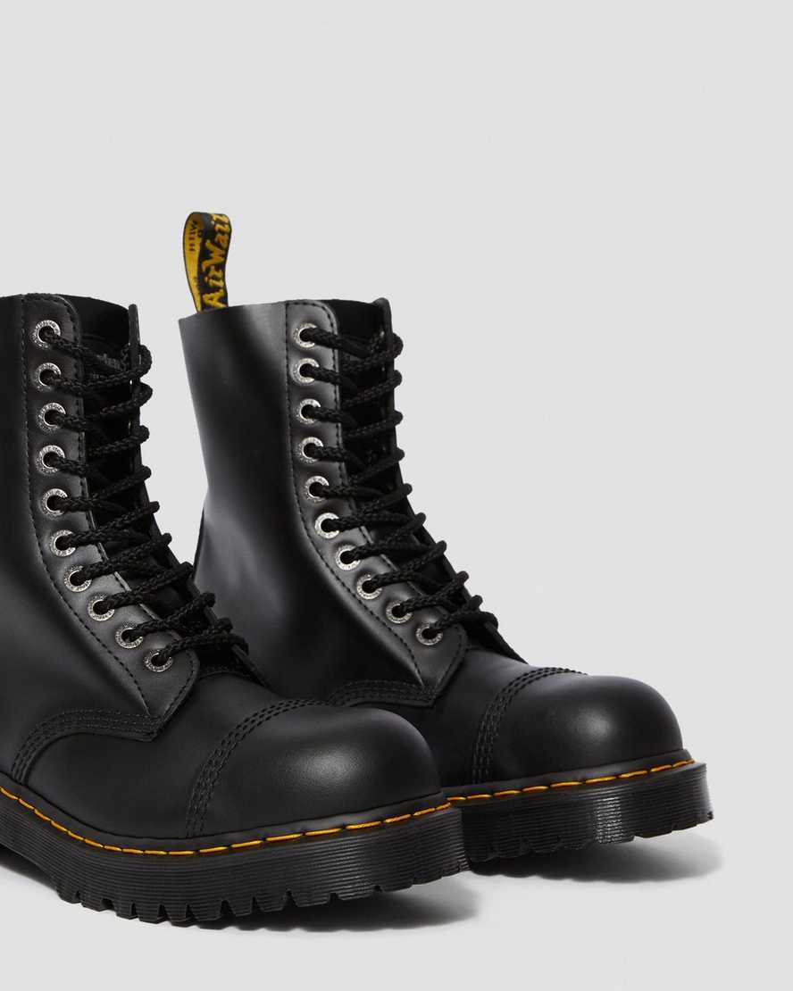 svarta dr martens 8761 bxb herrstövlar med halvhöga vadar