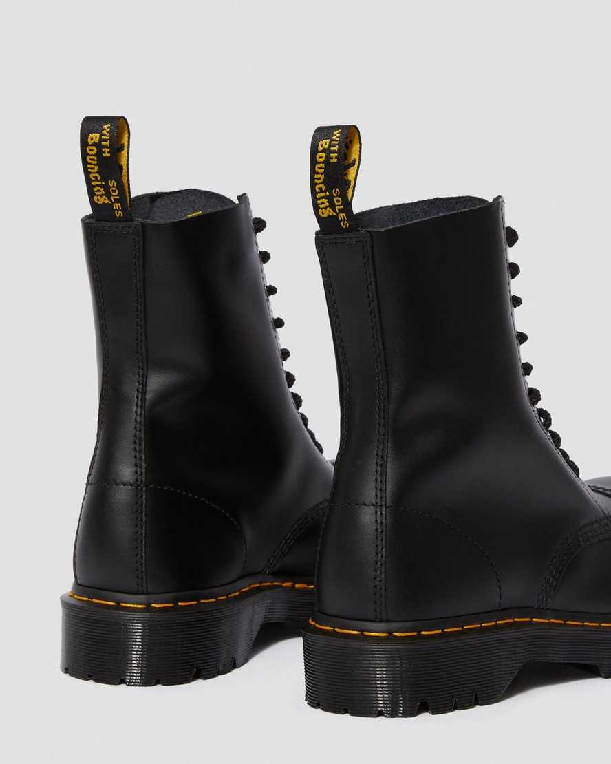 svarta dr martens 8761 bxb herrstövlar med halvhöga vadar