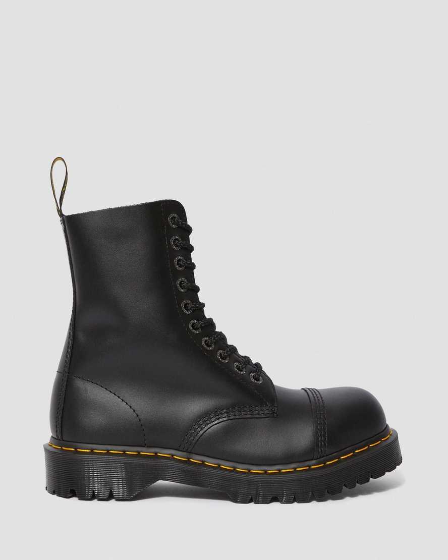 svarta dr martens 8761 bxb herrstövlar med halvhöga vadar