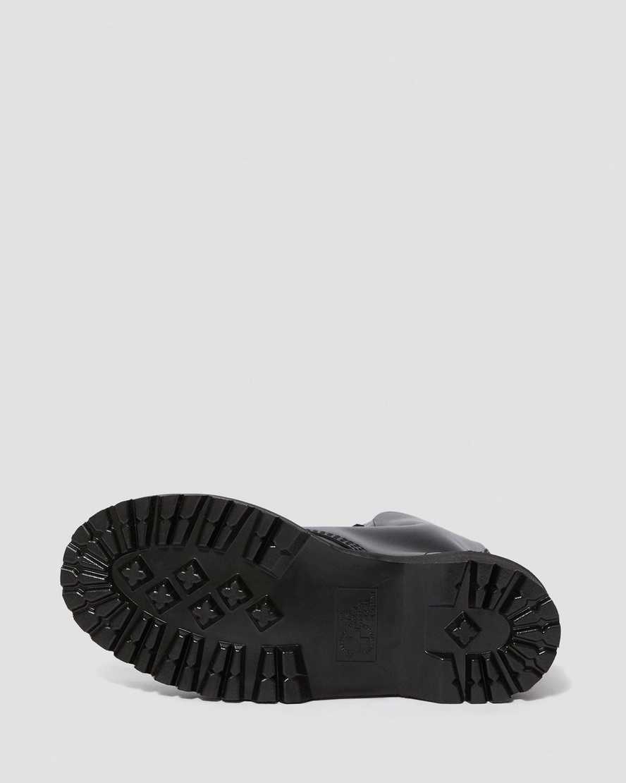 svarta dr martens 8761 bxb herrstövlar med halvhöga vadar