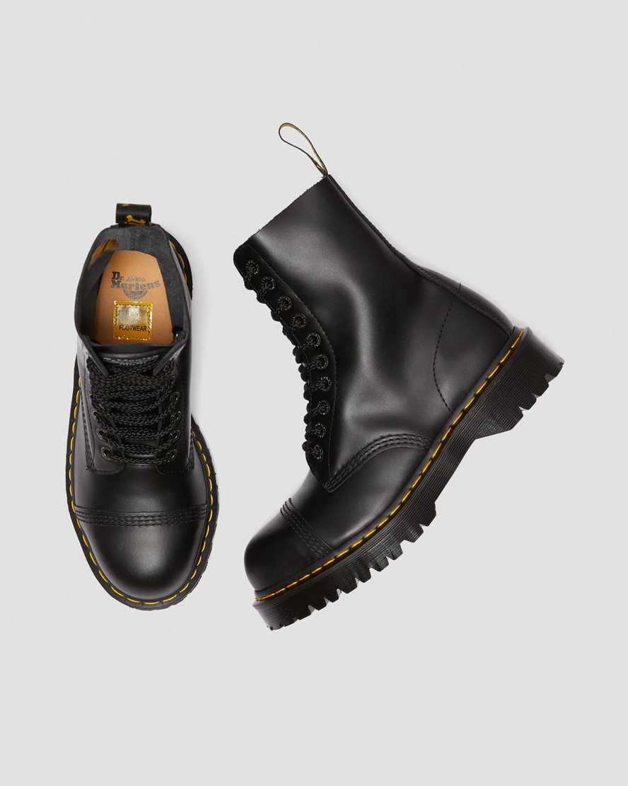 svarta dr martens 8761 bxb herrstövlar med halvhöga vadar