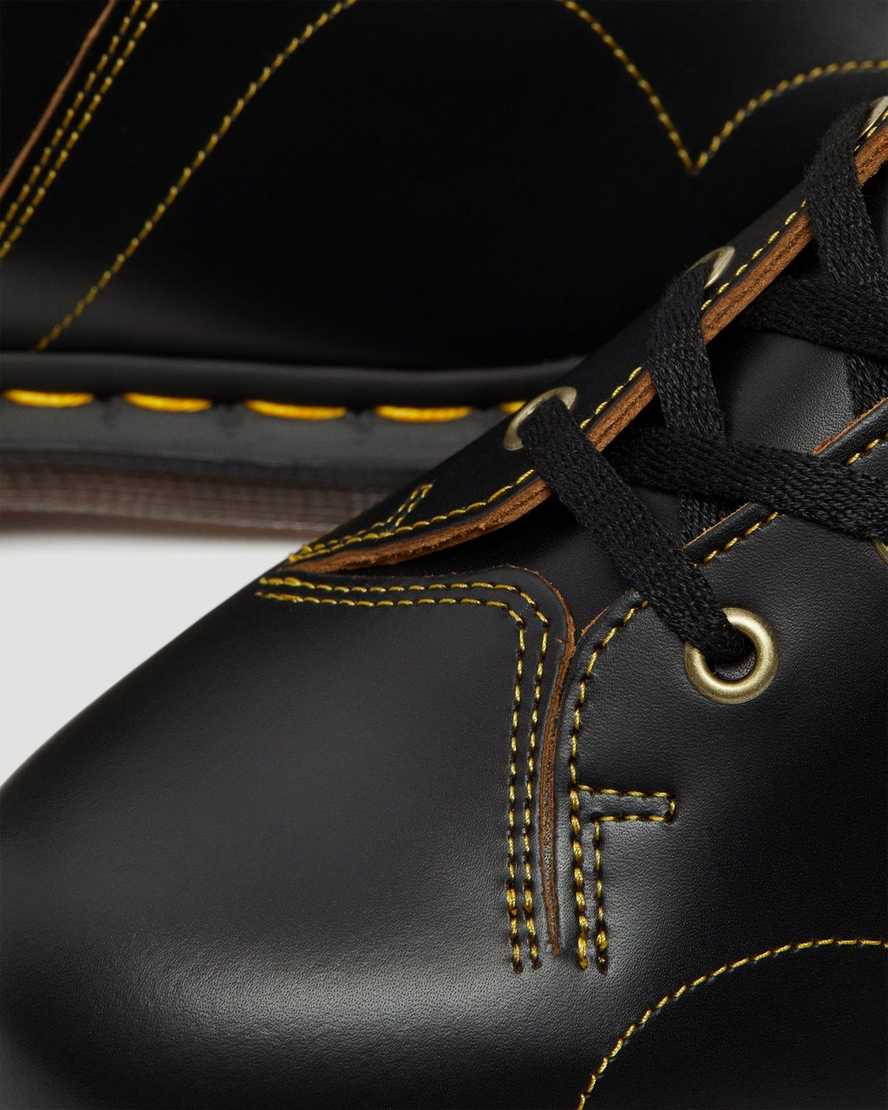 svarta dr martens church vintage monkey-stövlar för män