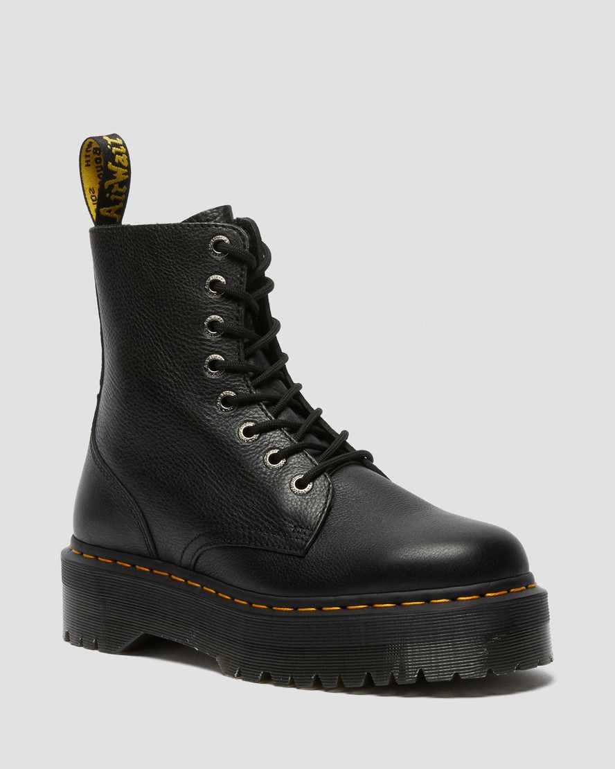 svarta dr martens jadon pisa herr platåstövlar