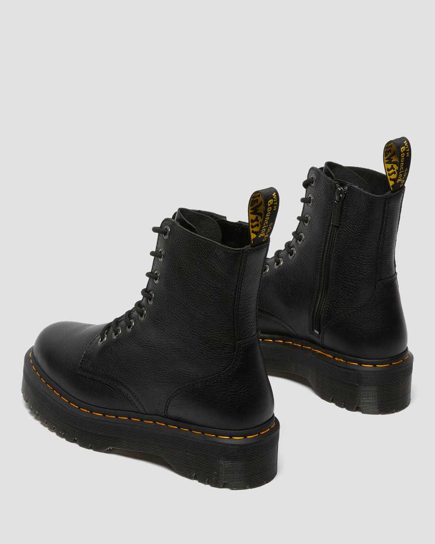 svarta dr martens jadon pisa herr platåstövlar