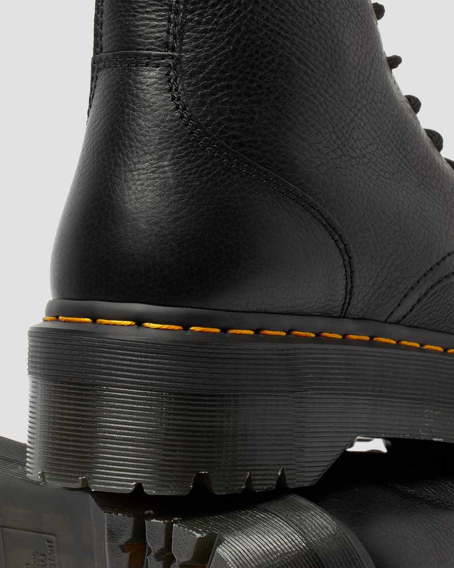 svarta dr martens jadon pisa herr platåstövlar