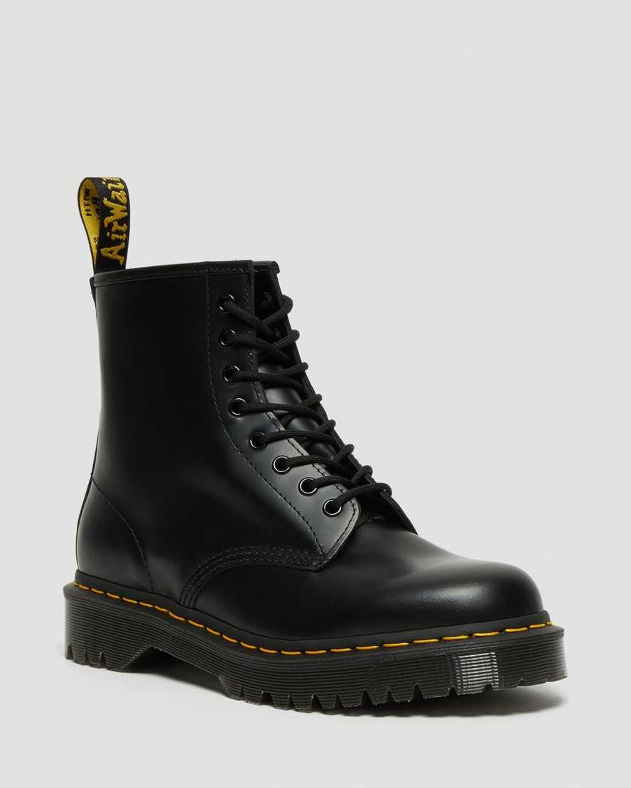 svarta dr martens 1460 bex smooth herr platåstövlar