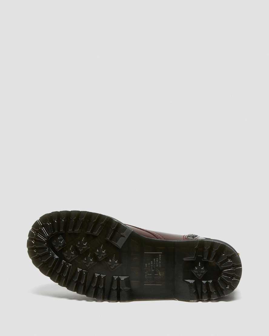 röda dr martens jadon ii herr platåstövlar