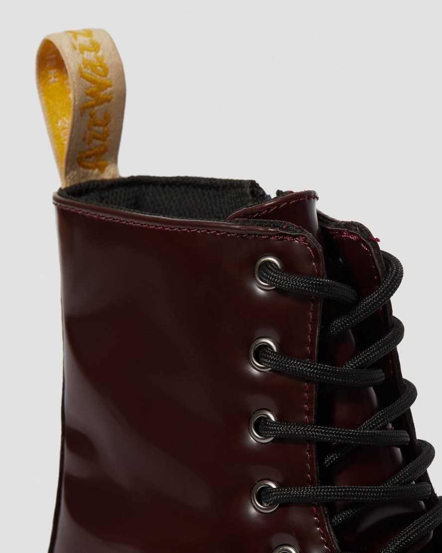 röda dr martens jadon ii herr platåstövlar