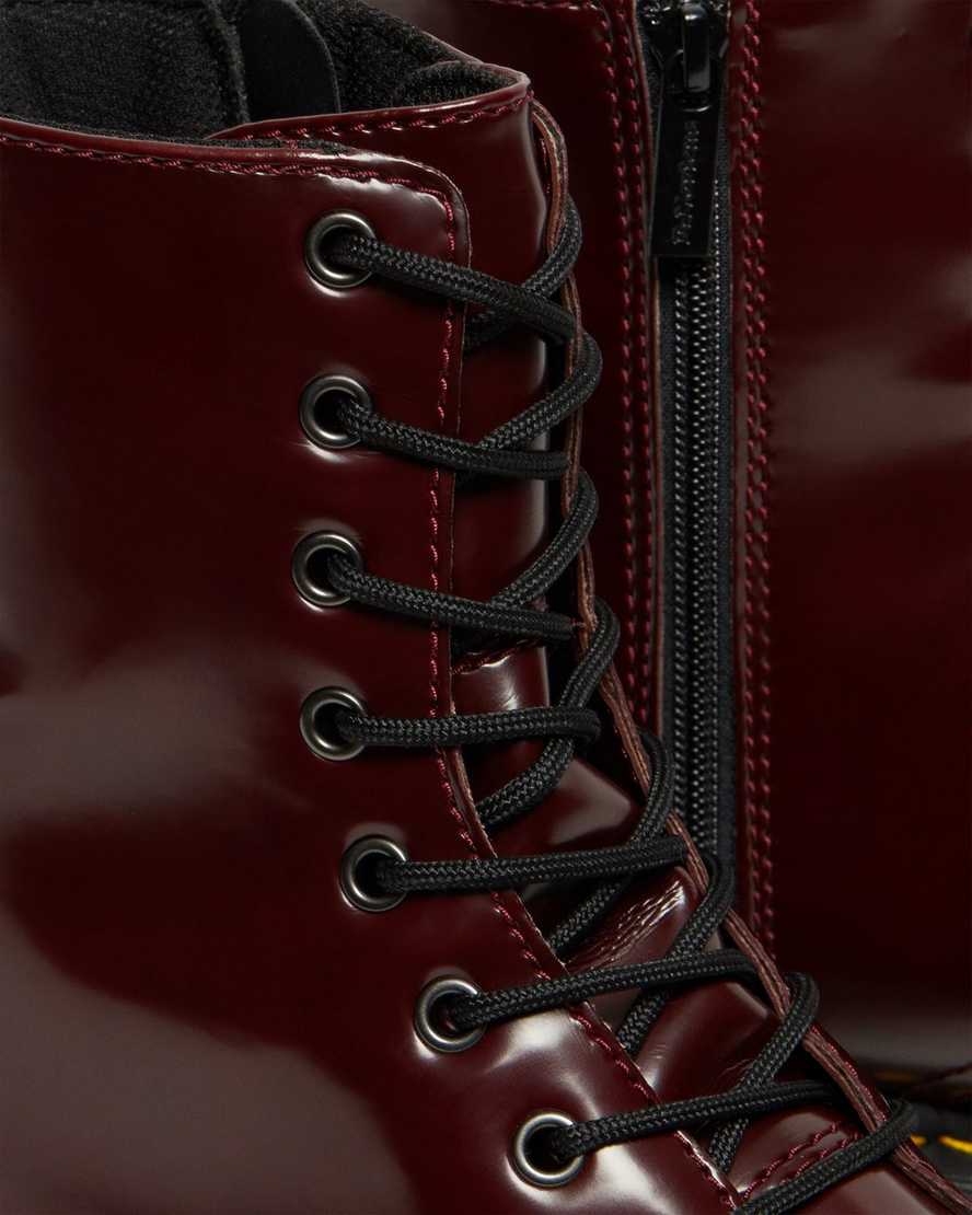 röda dr martens jadon ii herr platåstövlar