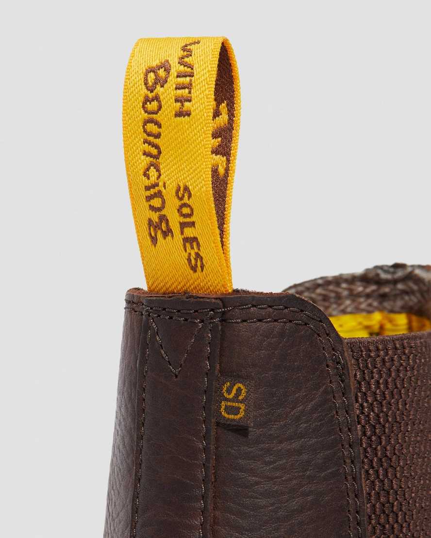 bruna dr martens fellside chelsea arbetsstövlar för män