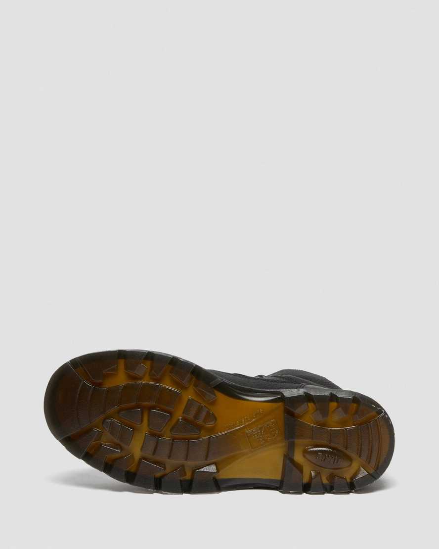 svarta dr martens ironbridge grizzly steel toe arbetsstövlar för herr