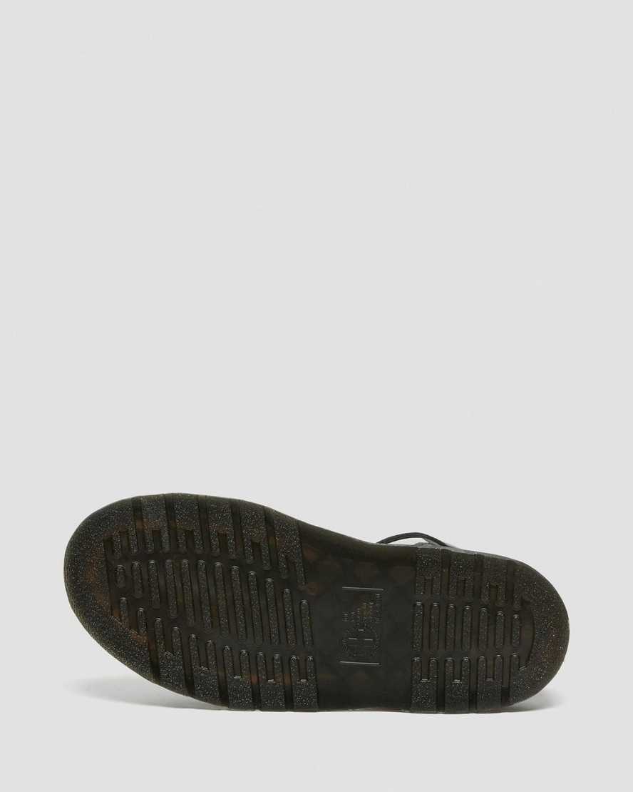 svarta dr martens gryphon gladiatorsandaler för män