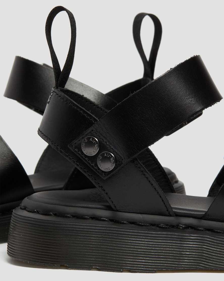 svarta dr martens gryphon brando gladiatorsandaler för män