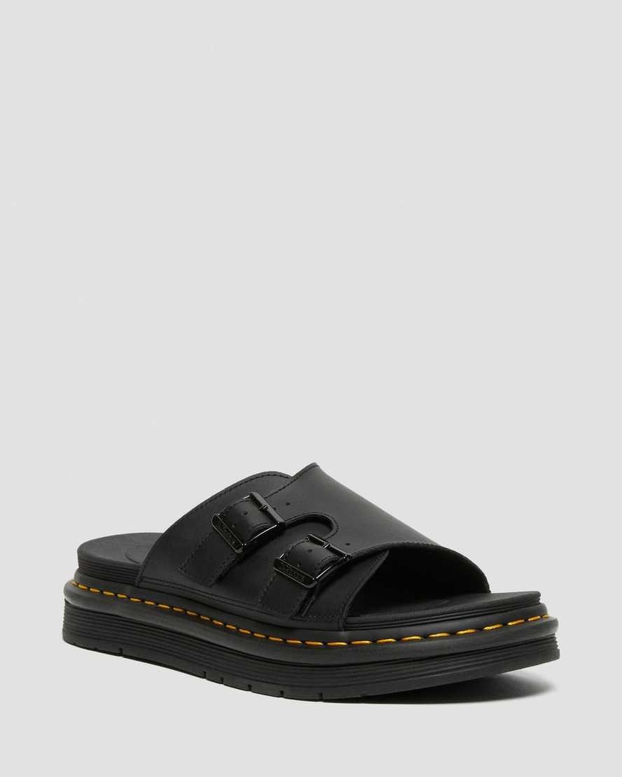 svarta dr martens dax herr slidesandaler