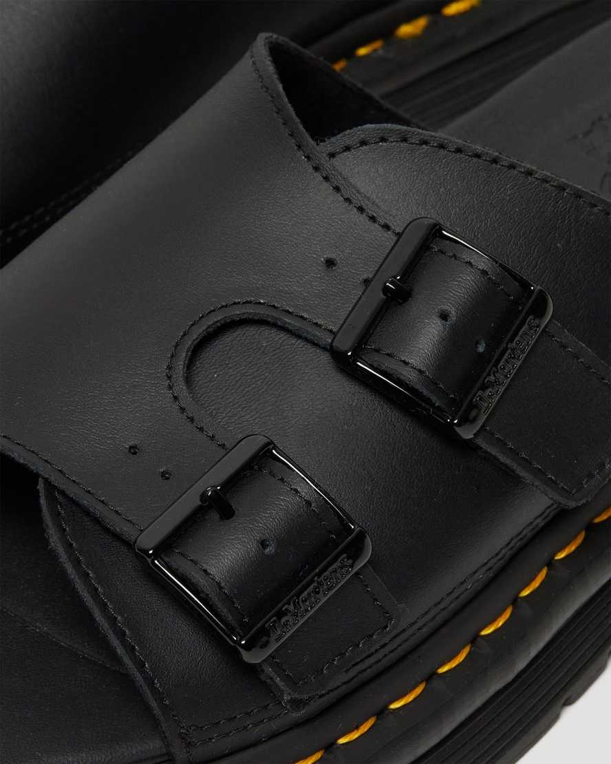 svarta dr martens dax herr slidesandaler