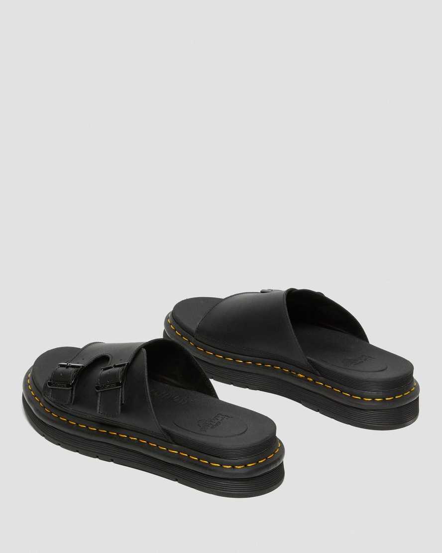 svarta dr martens dax herr slidesandaler
