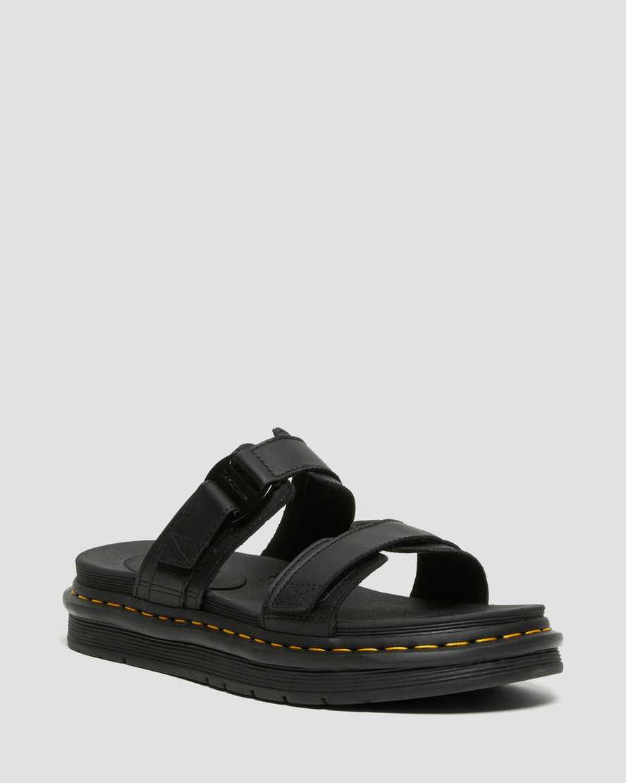 svarta dr martens chilton herrsandaler