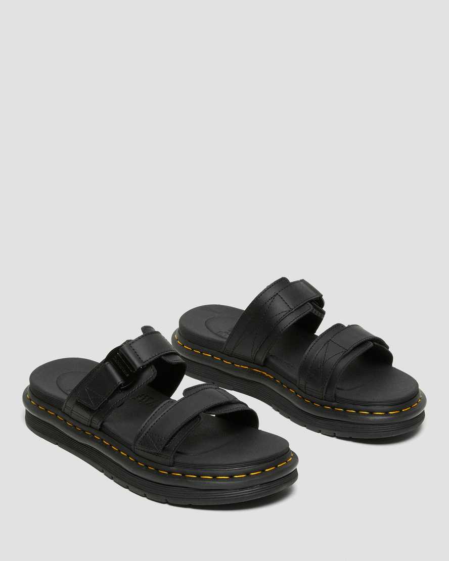 svarta dr martens chilton herrsandaler