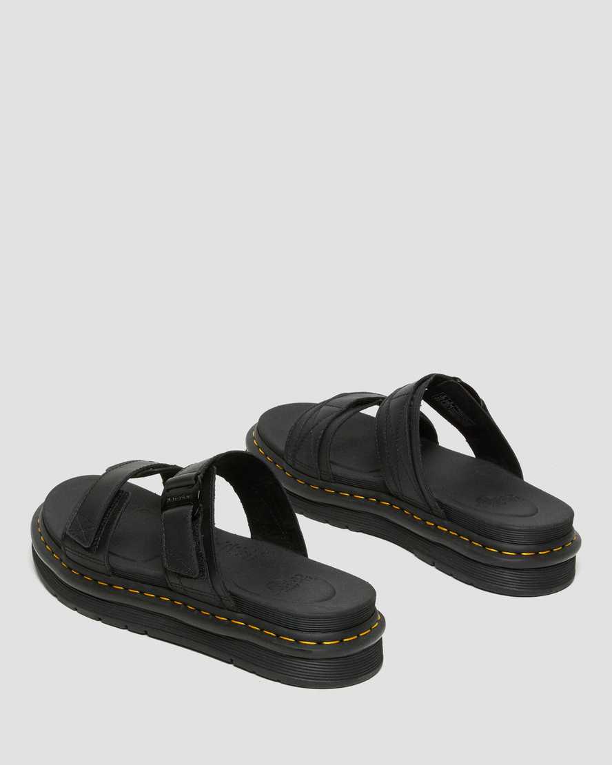 svarta dr martens chilton herrsandaler