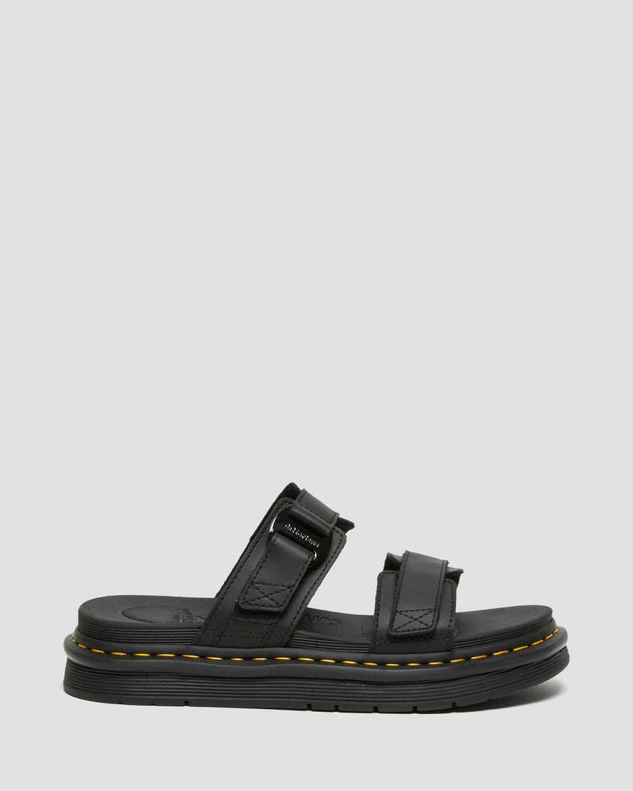 svarta dr martens chilton herrsandaler