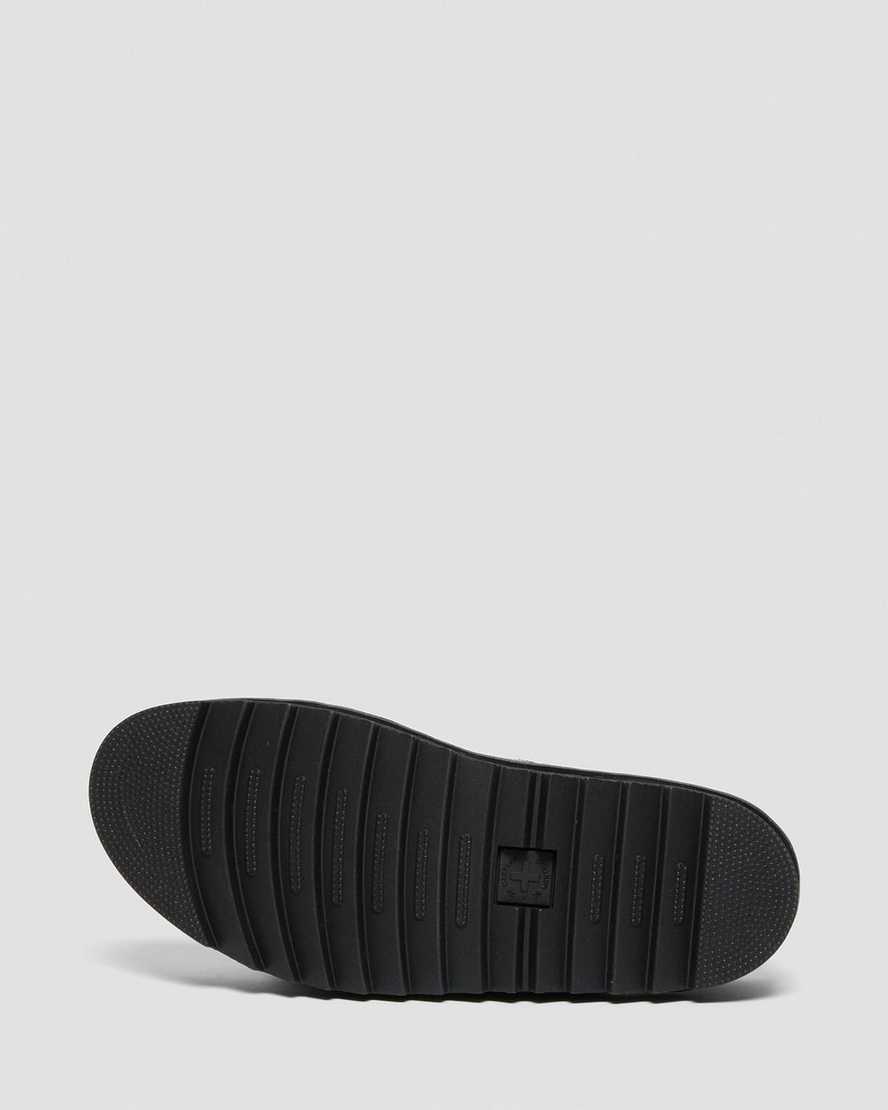 svarta dr martens myles brando buckle herr slidesandaler