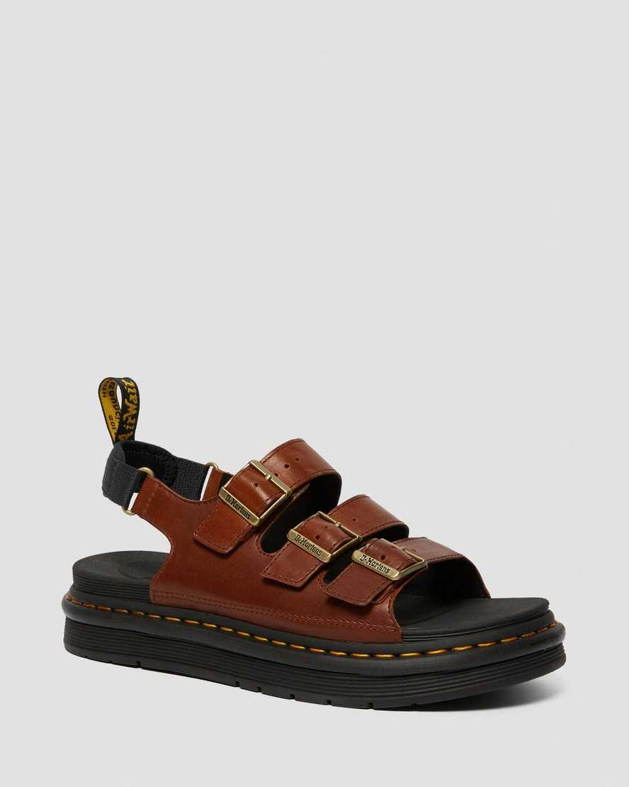 bruna dr martens soloman luxor herrsandaler med rem