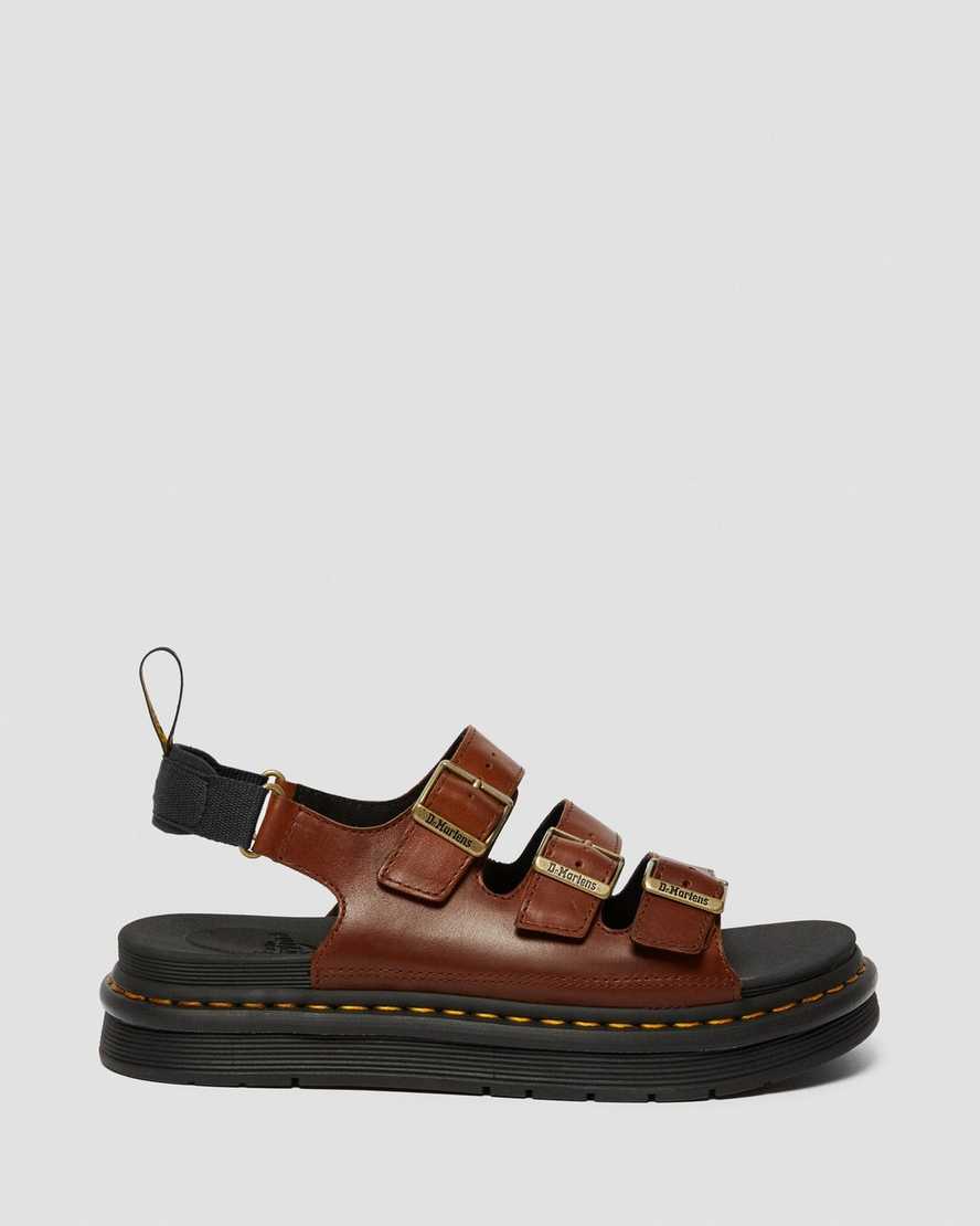 bruna dr martens soloman luxor herrsandaler med rem