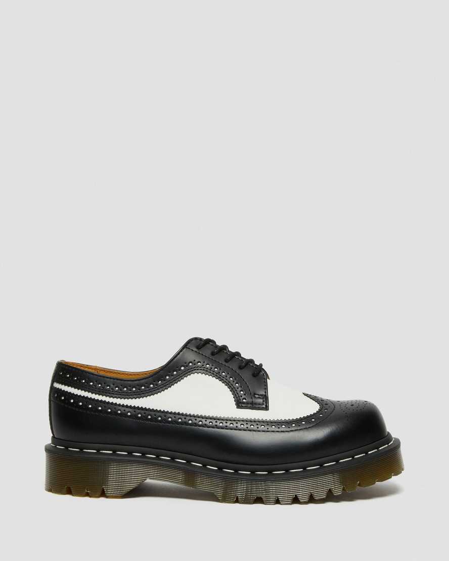 svarta dr martens 3989 bex smooth brogueskor för herr