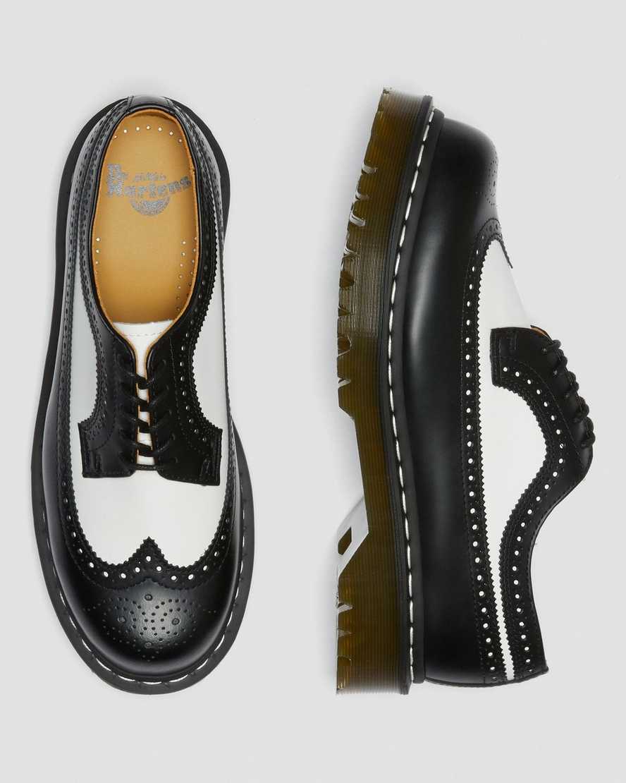 svarta dr martens 3989 bex smooth brogueskor för herr