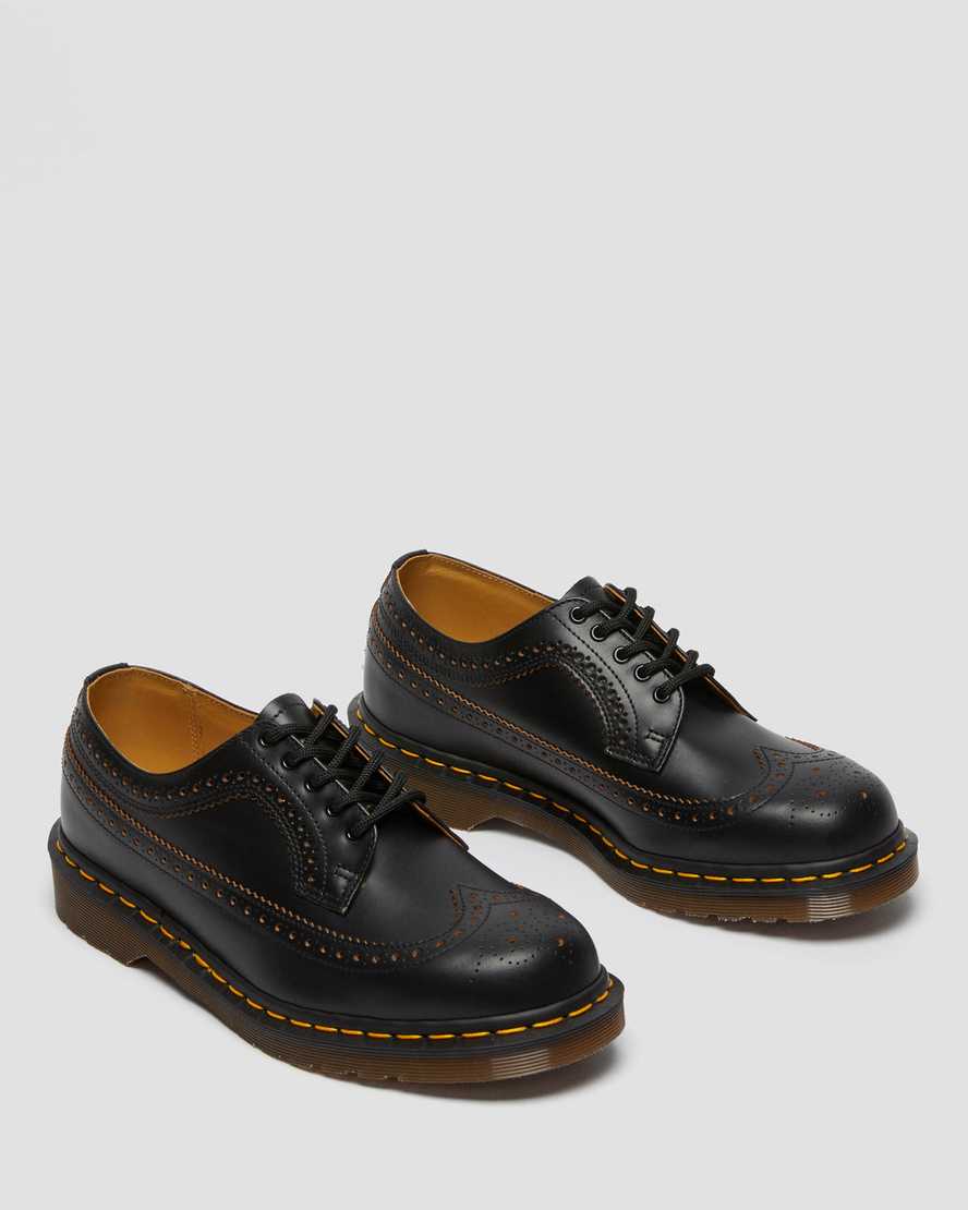 svarta dr martens 3989 vintage made in england herr brogueskor