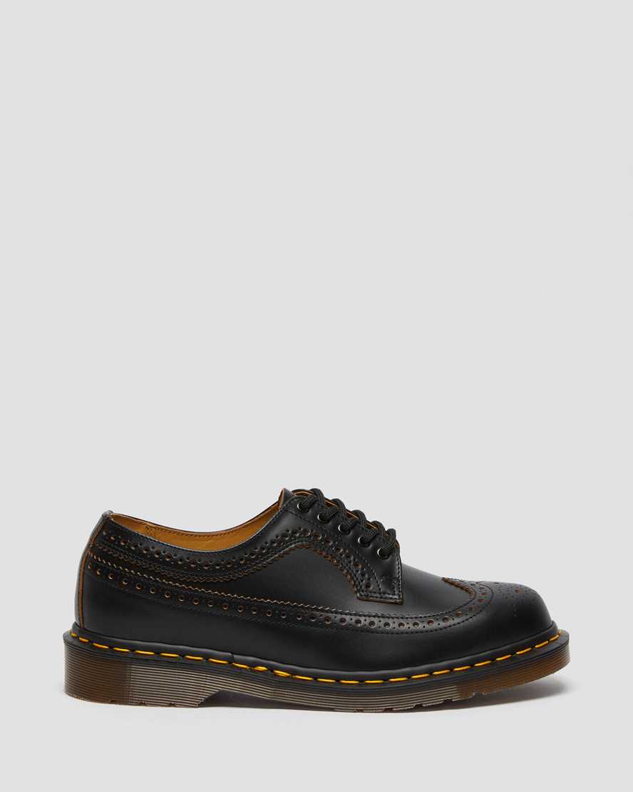 svarta dr martens 3989 vintage made in england herr brogueskor
