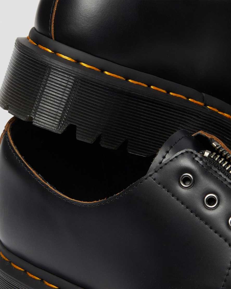 svarta dr martens smiths laceless bex herrskor