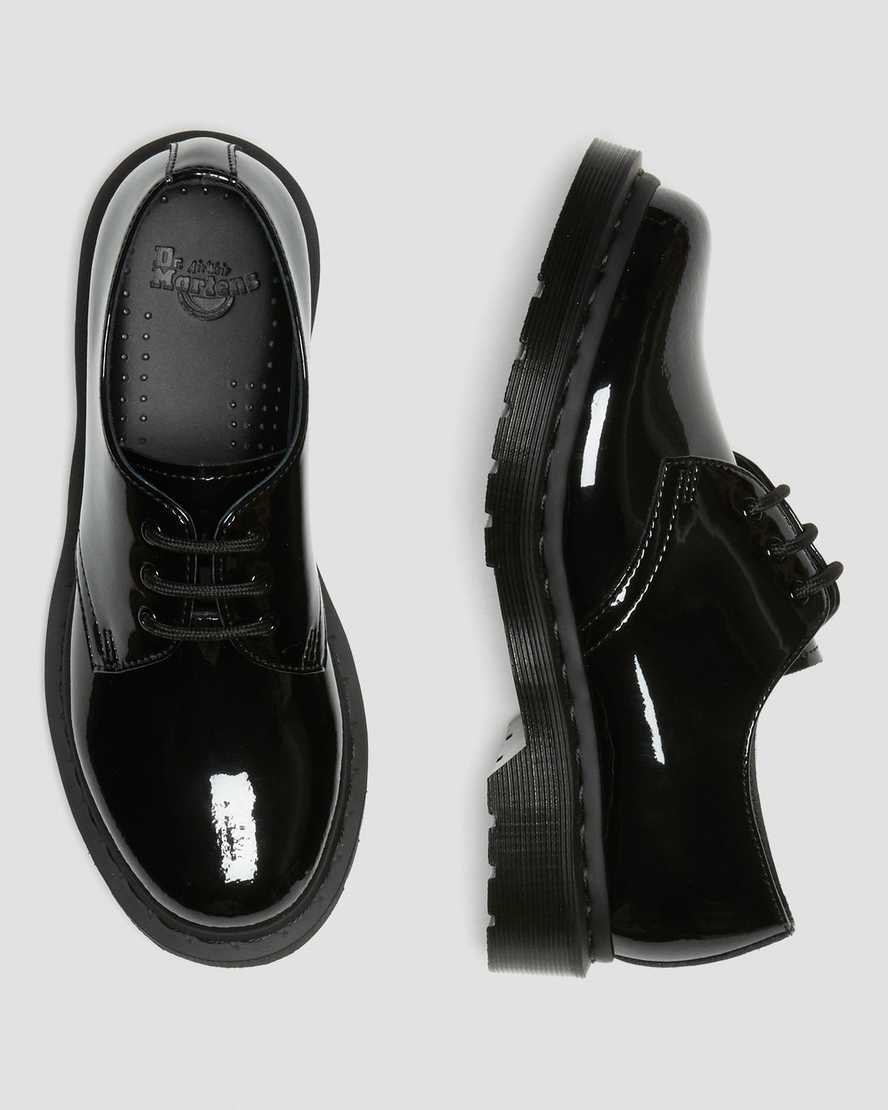 svarta dr martens 1461 mono patent herrskor