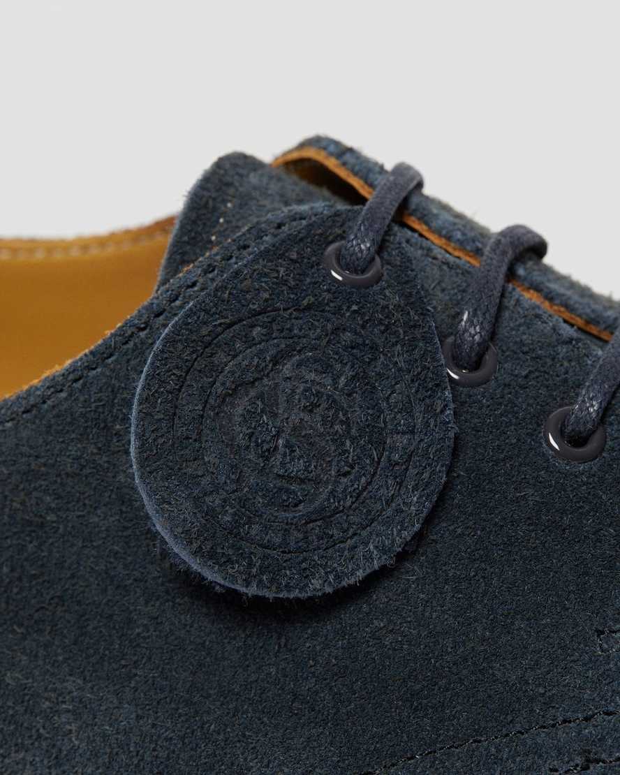 marinblå dr martens 1461 made in england oxfordskor för män