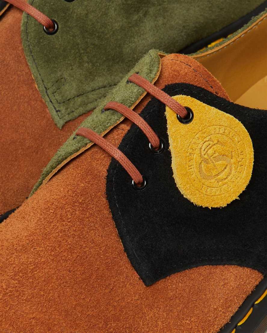 bruna svarta dr martens 1461 made in england herr oxfordskor