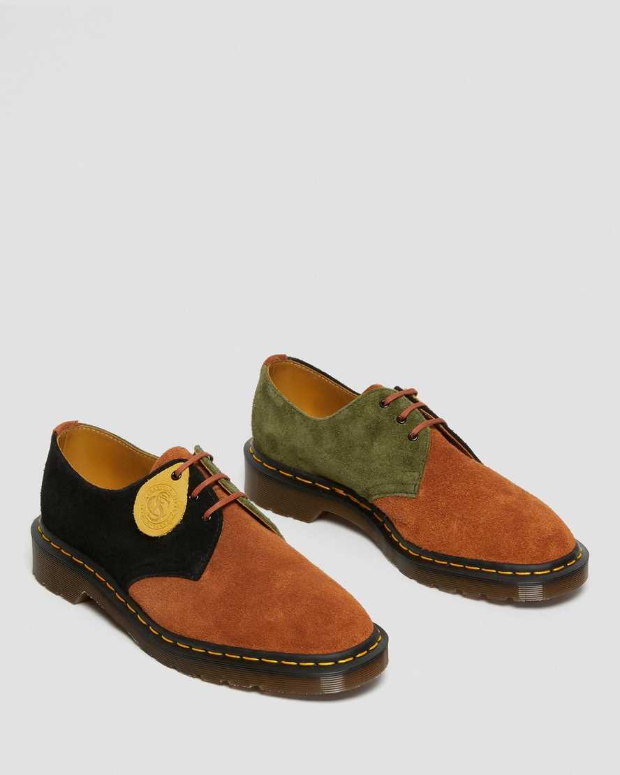 bruna svarta dr martens 1461 made in england herr oxfordskor