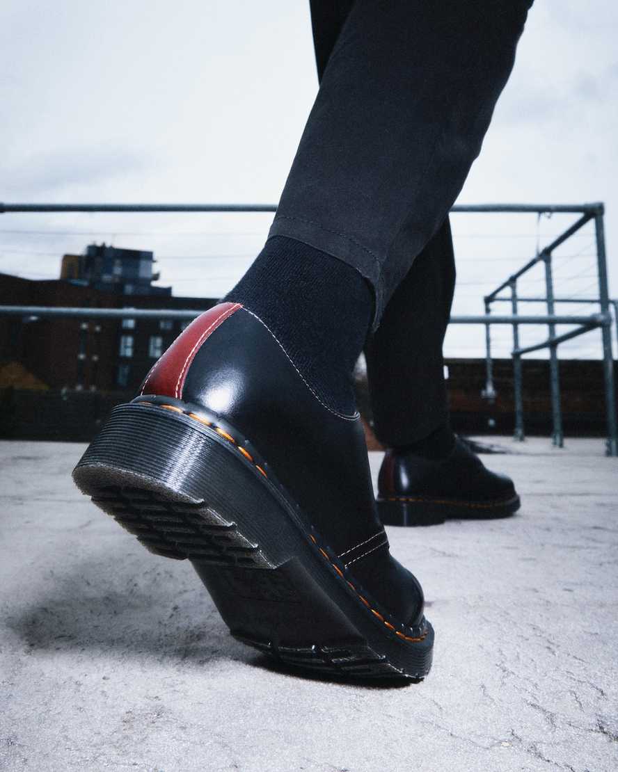 svarta dr martens 1461 abruzzo oxfordskor för män