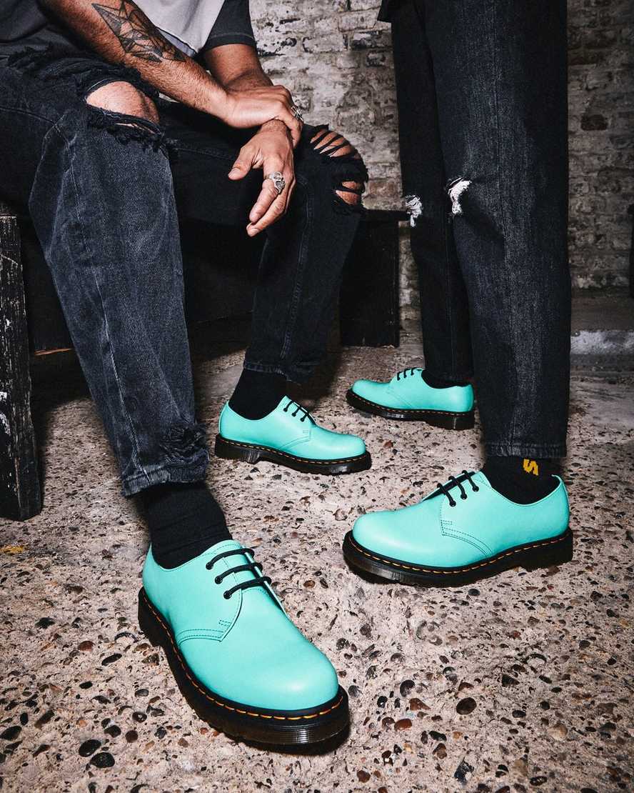 turkos dr martens 1461 smooth oxfordskor för män