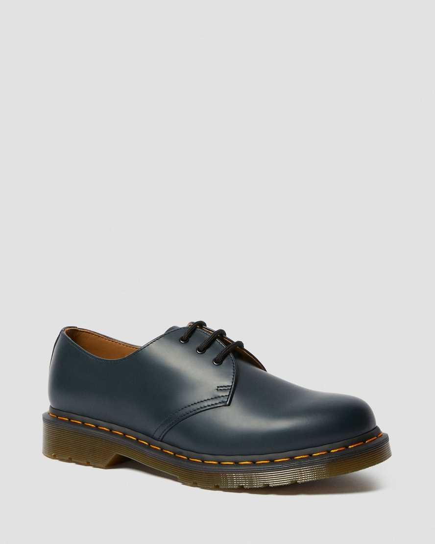 dr martens 1461 smooth oxfordskor för män i marinblått