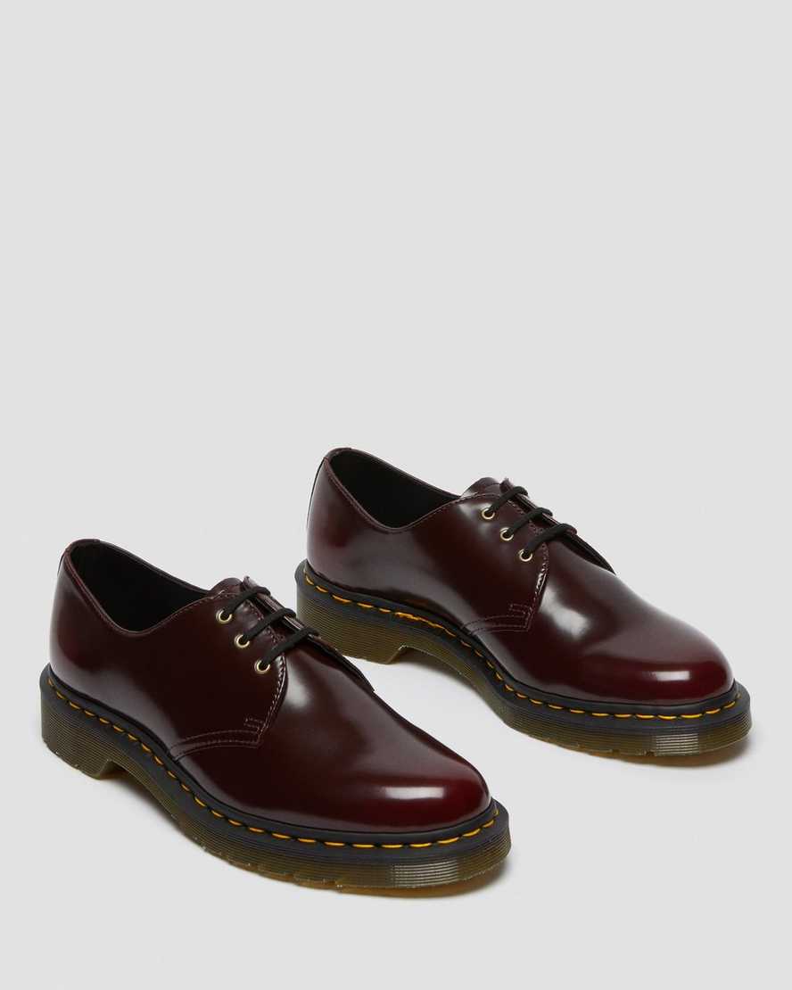 röda dr martens 1461 oxfordskor för män