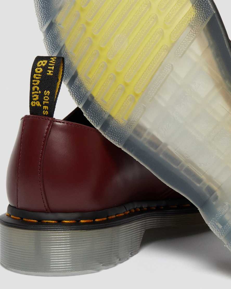 röda dr martens 1461 iced smooth oxfordskor för män