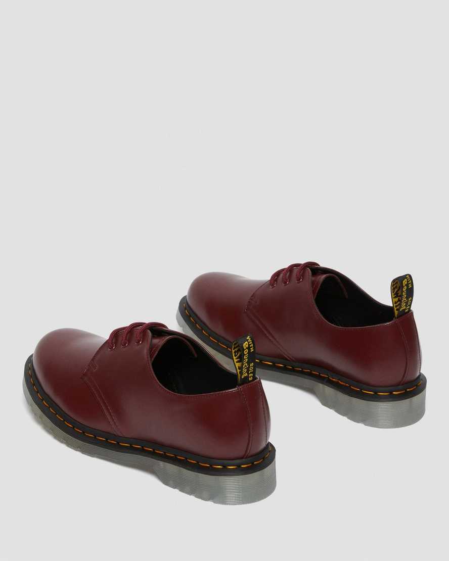 röda dr martens 1461 iced smooth oxfordskor för män